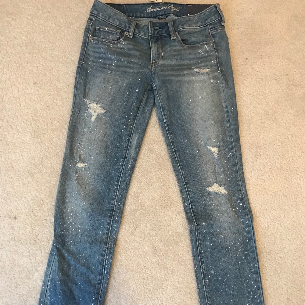 Sparkly Skinny Jeans